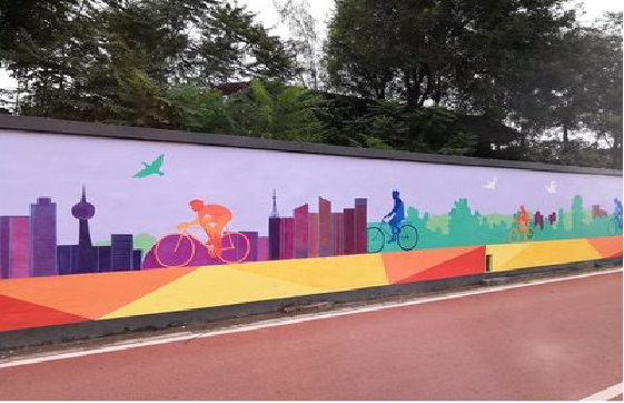 南充墙体彩绘-围墙