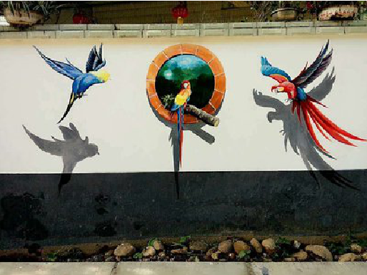 南充视觉错位-3D墙绘设计