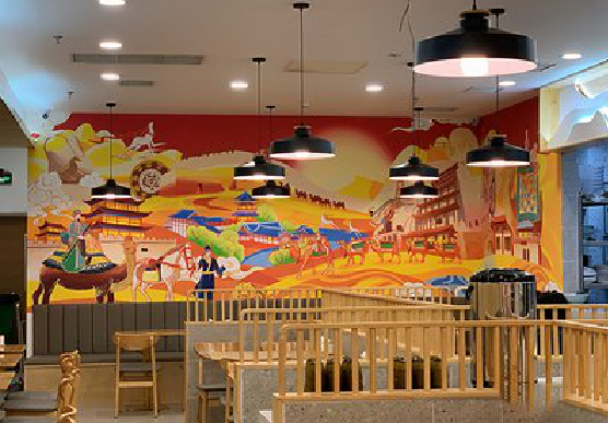 南充商业空间彩绘介绍。