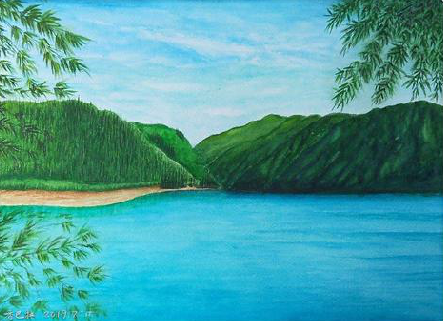 南充在墙绘中，如何绘画绿水青山？