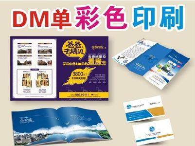 南充单页印刷，色彩搭配简单。